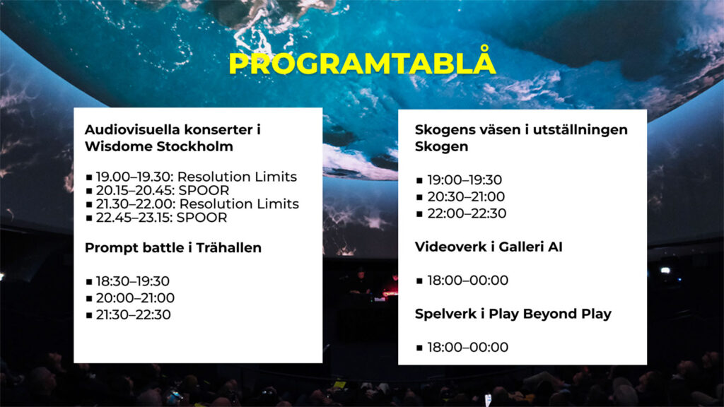 programtablå för kulturnatten