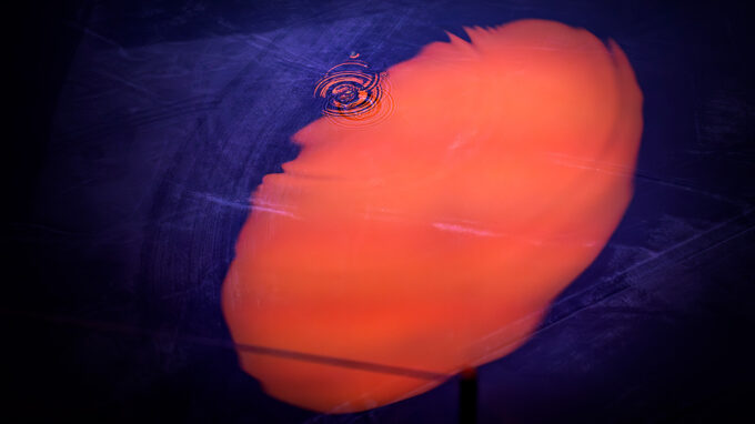 röd solnedgång som reflekteras på vatten.