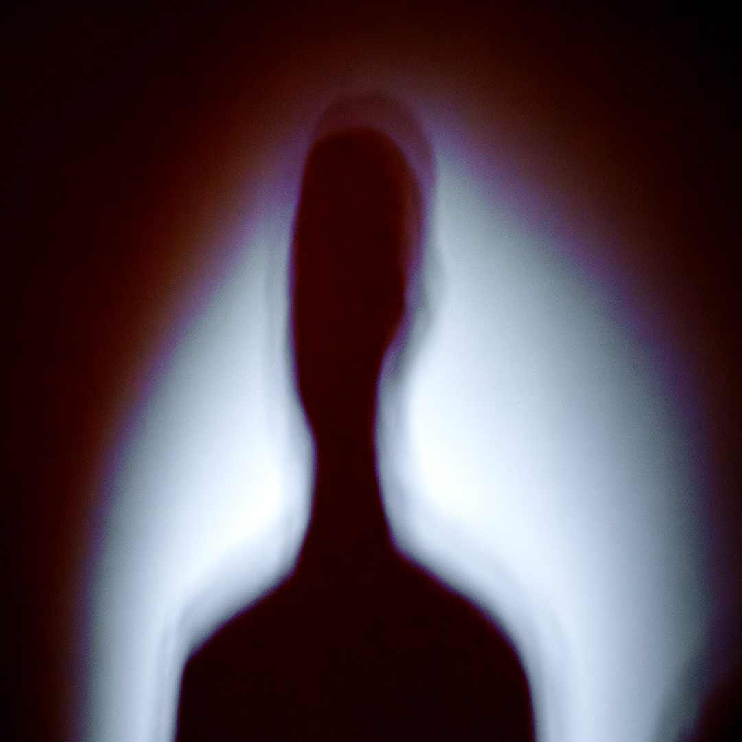 skugga på en person