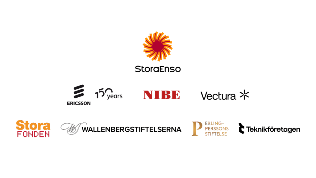 Loggor på alla företag som har varit med och finansierat wisdome stockholm